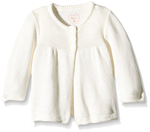 Grain de Blé Baby Girls Cardigan -  Off-White - 18 Months