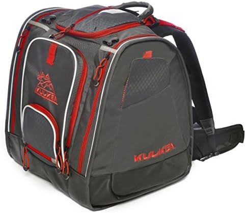 KULKEA Boot Trekker Ski Boot Backpack - Grey/Black/Rush-Red
