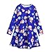 Produktbild Mädchen kleider Xinan Schneemann Kleinkind Baby Girls Princess Weihnachten Long Sleeve Tutu Dresses Outfit Party Kleid Outfits (Blau, 100)