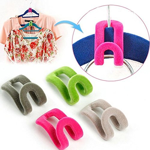 Kleiderbügel - Foxnovo Mini Kleider Rack Kleiderbügel Haken Halter-12St