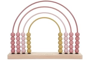 Little Dutch Holz Abakus Regenbogen rosa (Altrosa)