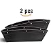 Produktbild Car Seat Seiten-Schlitz-Taschen, Aodoor 2 pcs Leder Seiten-Schlitz-Taschen Auto Catcher Organizer füllt Lücken zwischen den Sitzen um Artikel droping verhindern (Schwarz)