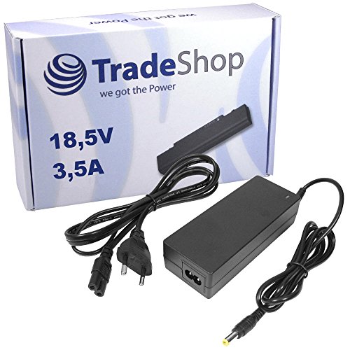 Notebook Laptop Netzteil Ladegerät Ladekabel Adapter 18,5V 3,5A 65W 4,8mm x 1,7mm Stecker inkl. Stromkabel ersetzt Hewlett Packard HP Compaq PPP009L P-0K065B13 DC359A 371790-001 DC359A 265602-001
