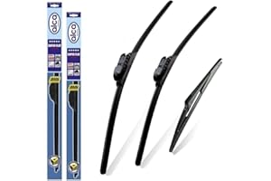 alca Germany Fits Ford Fiesta 2008-2013 Set 3 Windscreen Wiper Blades Super Front Rear 26"15"TL 12"J ASF2615TL12J