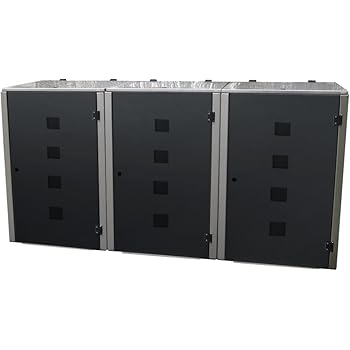 Gero Metall Mulltonnenhaus Eleganza Quad Fur Drei 240 Liter