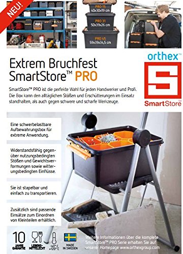 Orthex 3196269 Clipbox Smart Store Robust / Pro 45, 60 x 40 x 31 cm, 45 L, schwarz - 2