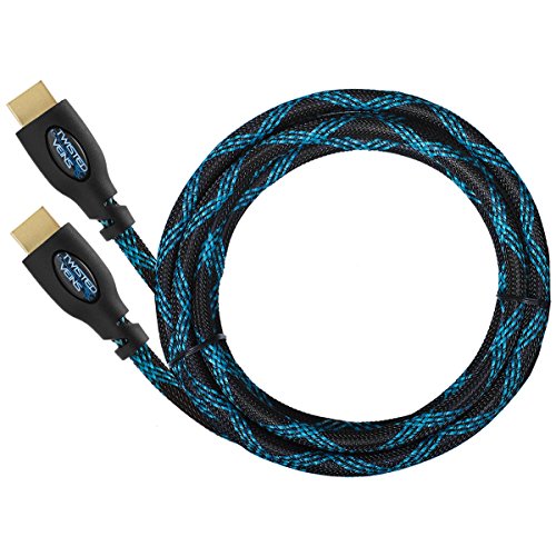 TWISTED Veins Cable HDMI, 0.9 M (3 pies), 3 unidades, Premium Cable HDMI alta velocidad con Ethernet tipo, admite HDMI 2.0b 4 K 60 hz