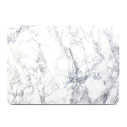 MacBook Pro 13 hülle, GMYLE Hard Case Print Frosted für MacBook Pro 13 inch – Weiß Marmor Muster Durch gummierte Hard Shell Macbook Fall-Abdeckung Hülle Case Etui Tasche - 2