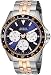 Produktbild Guess Men's Stainless Steel Two Tone Bracelet Watch, Color Silver-Tone/Gold-Tone/Blue (Model: U1107G3)