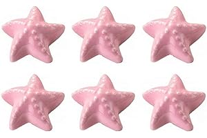 FBSHOP(TM) Nautische Seestern Keramik Knöpfe Kreative Türgriff/Türknauf für Küchenschrank Kommode Schrank Kleiderschrank, Beach/Ocean Theme Knöpfe, 6er Pack