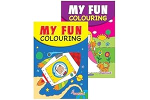 MARTELLO Squiggle My Fun A5 Travel Size Colouring Books Space & Princess - Set of 2