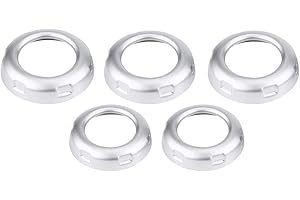 QII LU Perillas de volumen y aire acondicionado para automóvil de 5 piezas, cubierta de ajuste de botón de aire acondicionado de volumen para Land Rover Discovery 4 LR4 09-16 Sport 2010-2013