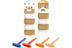 BYNYXI Marionette in legno magico indistruttibile, giocattolo in legno daruma, divertente in legno, marionette, immortal Daruma Wooden Man Magic Toy Magie giocattolo per bambini e adulti, 1 pezzo