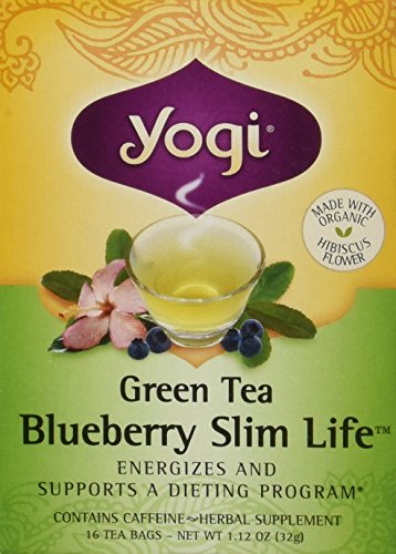 Yogi Tea,16 Tea Bags (Blueberry Slim Life, 1 Pack)