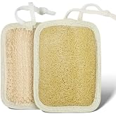 eldione Doğal Kabak Lifi Y&uuml;z V&uuml;cut Banyo Kesesi, Antibakteriyel Sağlıklı Bulaşık S&uuml;ngeri, &ccedil;ok amaclı kullanım,15x11cm, Seyaha