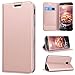 Produktbild SmartLegend Kompatibel mit Samsung Galaxy J5 2017 Hülle, Handyhülle Rosegold PU Leder Schutzhülle Lederhülle Flip Case Handy Schale mit Kartenfächer Magnet Standfunktion Etui