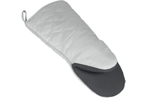 Metaltex Rękawica kuchenna/rękawica, XL, z antypoślizgowym uchwytem, szara