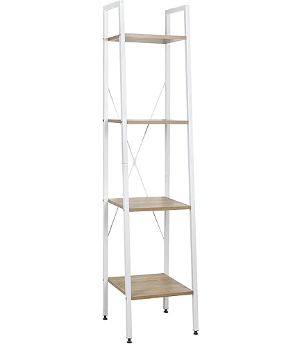 Bibliothèque , Étagère Échelle, 6 Niveaux, 60 X 30 X 204,8 Cm, Style Industriel, Marron Rustique - Bibliothèque Et étagère