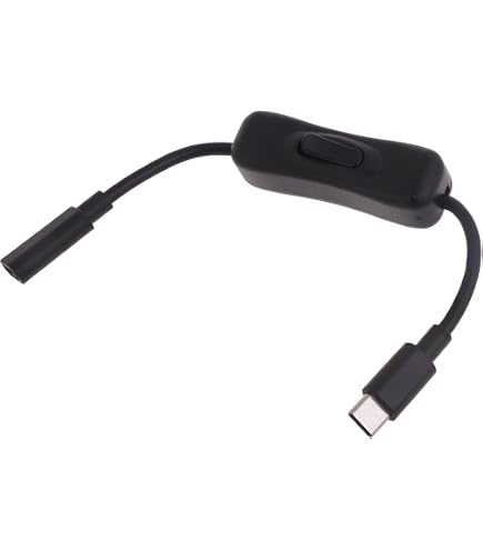 RIITOP Cavo USB C Con Interruttore ON/OFF - 1 Metro, 10 Gbps, Ricarica PD 60W, Video 4K, Per Privacy E Risparmio Energetico - 3
