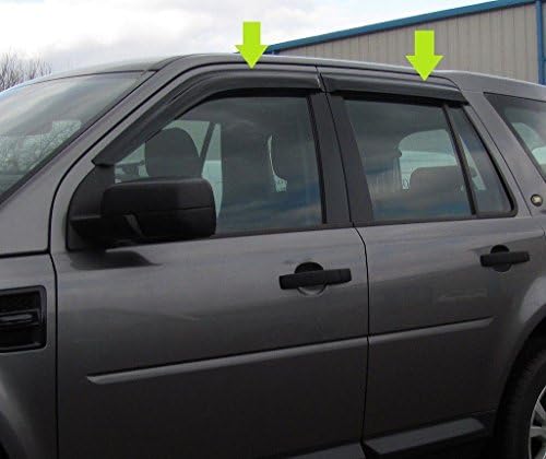 Window Deflector Freelander 2 VENT VISOR SUN shade GUARD BLACK - M111