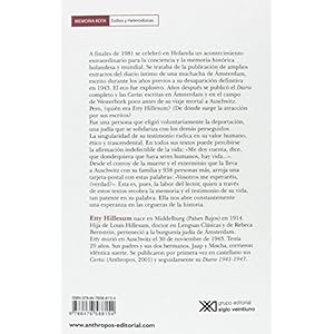 Diario De Etty Hillesum. Una Vida Conmocionada (Memoria Rota. Exilios y Heterodoxias)