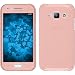 Produktbild PhoneNatic Case für Samsung Galaxy J1 (2015 - J100) Hülle Silikon rosa 360° Fullbody Cover Galaxy J1 (2015 - J100) Tasche + 2 Schutzfolien
