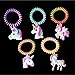 Produktbild 5x Einhorn / Unicorn Armband / Haarband Haargummi Spirale Zopfgummi Telefonkabel Ringelband Spiralarmband Silikon Mitgebsel Gastgeschenk für Kindergeburtstag Mädchen & Jungen von TK-Gruppe