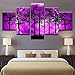 Produktbild Theresa W Flory 5 Stücke Wand Leinwand HD Drucke Malerei DJ Musik Instrument Plattenspieler Poster Wohnkultur DJ Turn Tisch Bilder, L