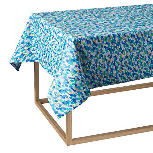 mantel resistente a Las manchas bassetti Time Rectangular 6 8 12 puestos PURO Algodón de Resina 12 POSTI cm 140 x 250 Contrast Col. 3