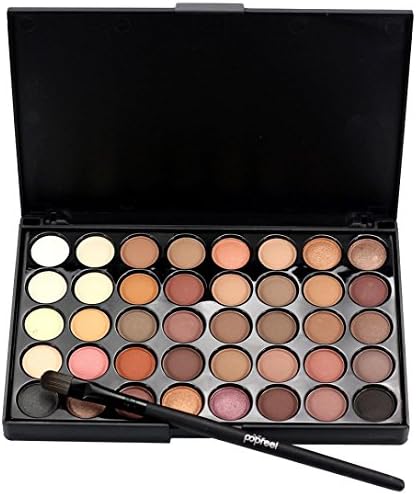 40 Color Eye Shadow Palette , Kxnet osmetic Matte Eyeshadow Cream Makeup Palette Set 40 Color+ Brush Set (A)