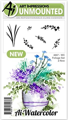 Art ImpressionsWatercolour Cling Rubber Stamps, Multi-Colour, 20.62 x 10.16 x 0.3 cm