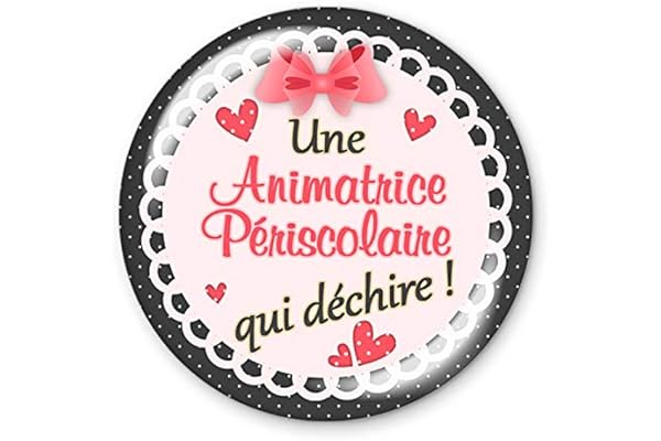 COLLEEN ILLUSTRATIONS Miroir 56mm Une animatrice périscolaire qui déchire