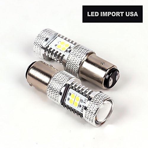 Led Import USA Super Bright 3030 Chipsets 1156 1141 1073 7506 LED Bulbs with Projector, Pure white