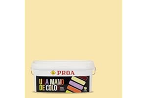 PROA Una mano de color. Ocre Suave. 5 L. Pintura monocapa mate facil aplicación