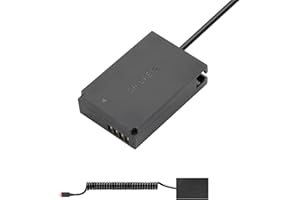 KING MA Dummy akumulator USB do kamery sieciowej, dekodowany akumulator Canon, zamiennik ze sprężyną typu C, kabel sieciowy do kamer Canon (LPE12)