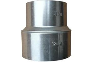 KAMINO-FLAM Kamino – Flam – Adaptador de reducción para tubo de chimenea (150/120 mm, acero), Tubo reducción estufa, Reductor tubo escape, Chimenea reducción EN 1856-2 – resistente a temperaturas altas