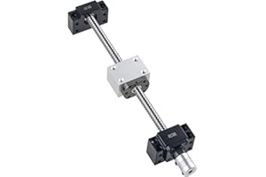 ONLISUM SFU1204-600mm Ballscrew Kit,Anti-Backlash Ball Screw with Ballscrew Nut Housing and End Supports BK/BF10 + Coupler,High Precision Part for CNC Machine