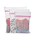 Produktbild honbay Set von 3 Mesh Wäschesäcke für Dessous Socken Strumpfhose Baby Kleidung und Stofftiere in beiden Waschmaschine und Trockner Höchste Qualität grob Mesh Reißverschluss Taschen (1 groß 1 Medium 1 klein)