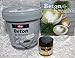 Produktbild Set Viva Decor Beton 1,5kg für Kreative + Maya gold 45ml Farbe champagner-gold für Lichtkugel Leuchtkugel Betonschalen