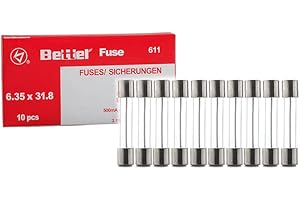 EDI-TRONIC fusibles en Verre 2A Rapide 6,3x32mm 250V Flink TYP611 10-Pack 10 pièces