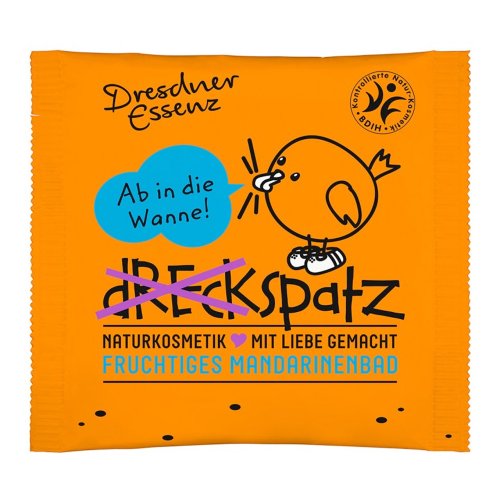 Preisvergleich Produktbild Dresdner Essenz Dreckspatz Fruchtiges Mandarinenbad, 50 g