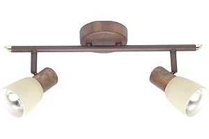 BRILLIANT lámpara Luca spot tubo 2 flg cobre viejo/champagne | 2x R50, E14, 40W, adecuado para lámparas reflectoras (no incluidas) | Escala A ++ a E | Cabezas giratorias