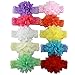 0-24m 10pcs Baby Headband Crochet Elastic Hairband Lace Band For Baby Girls Toddler Infant Kids Hair Accessories