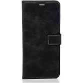 Siyah iPhone 17 Pro Max İle Uyumlu Hakiki Deri C&uuml;zdan Kılıf Kapaklı, Mıknatıslı, Kartlık B&ouml;lmeli, Manyetik Kapama, Stand &Ouml;zel