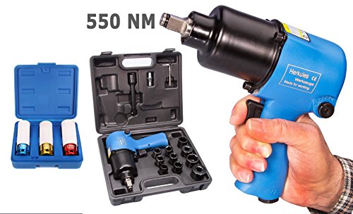 Schlagschrauber 1/ 2" 550Nm + 10 Nüsse + 3 Nüsse Nr343