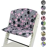 BAMBINIWELT Ersatzbezug, Kissen-Set für Hochstuhl/Kinderstuhl Stokke Tripp Trapp, Sitzverkleinerer Design (RUND) (grau rosa Katze) BAMBINIWELT Ersatzbezug, Kissen-Set für Hochstuhl/Kinderstuhl Stokke Tripp Trapp, Sitzverkleinerer Design (RUND) (grau rosa Katze)
