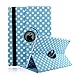 Price comparison product image Case for 9.7 inch iPad 2018 2017/iPad Air/iPad Air 2, PU Leather 360 Rotating Multi-Angle Viewing Stand Protection Case Cover for iPad 9.7 inch (6th Gen,5th Gen)/iPad Air/iPad Air 2 - Blue