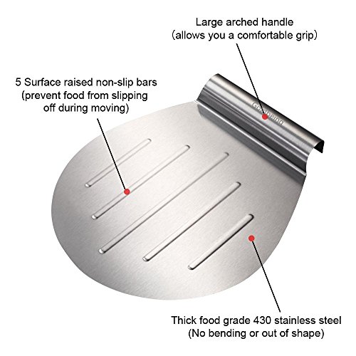 Goldbeing Kuchenheber Set inkl. Streichpalette zum sicheren Anheben von Tortenböden – Kuchenretter Edelstahl – Tortenheber mit Griff,Tortenbodenteiler als Geschenk - 4
