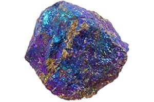 LA SPHÈRE GUÉRISSEUSE Calcopyrite Pavone grezzo da 30 a 40 mm dal Messico, Bornite Minerai di Pavone, Pietre naturali di Litoterapia, Pirite Multicolore, moyen, Pietra, Copirite Pavone