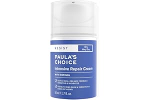 ‎PAULA'S CHOICE Paula's Choice RESIST Przeciwstarzeniowe Intensywnie Krem Nawilżający - Twarz Lotion dla Nawadnianie & Wygładzenie Zmarszczek - z Retinol & Witaminą B3 - Skóra Normalna i Sucha - 50 ml